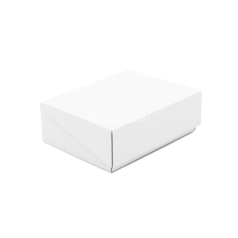 Маленькая Белая Подарочная Коробочка с откидной крышкой White Gift Box