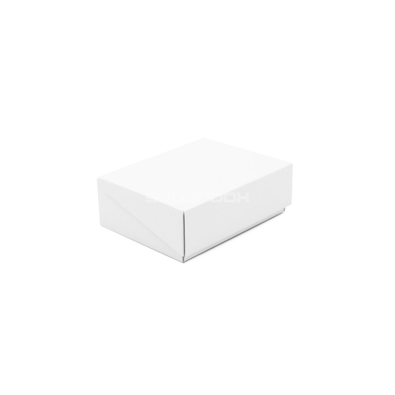 Маленькая Белая Подарочная Коробочка с откидной крышкой White Gift Box