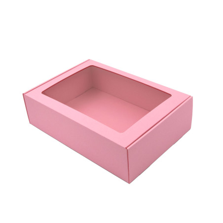 Pink A4 Size Gift Box with Window