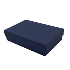 Multipurpose Navy Blue Base-Lid Gift Box of 8,5 cm Depth