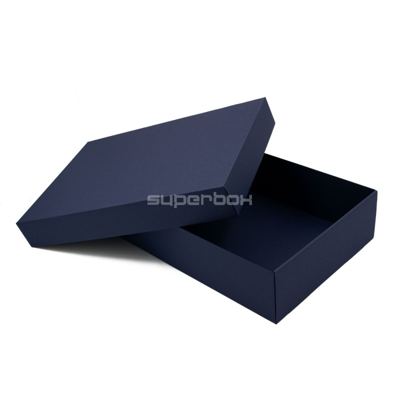 Multipurpose Navy Blue Base-Lid Gift Box of 8,5 cm Depth