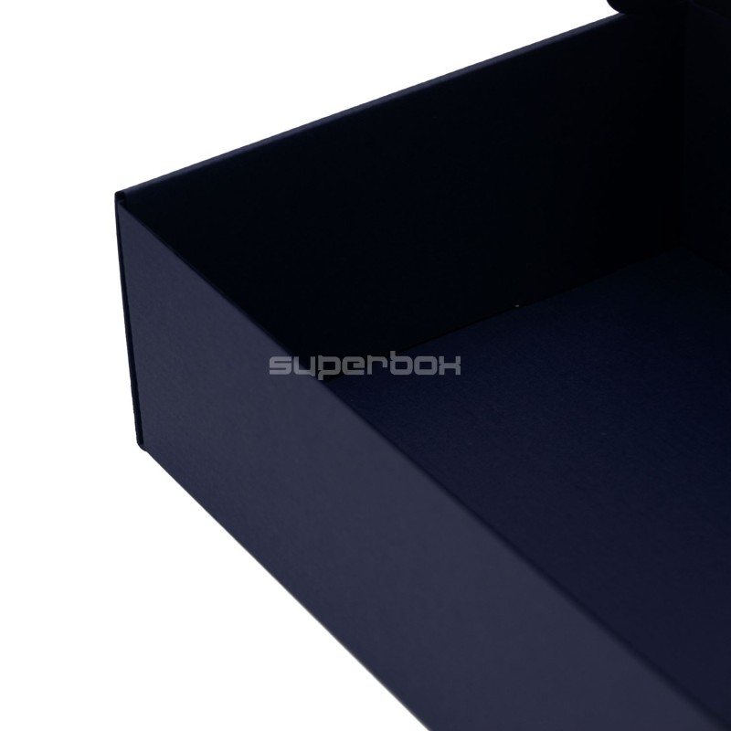 Navy Blue Gift Box with Clear Window