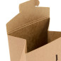 Natural Brown Triangular Box Made of KRAFT Cardboard, 12 cm High