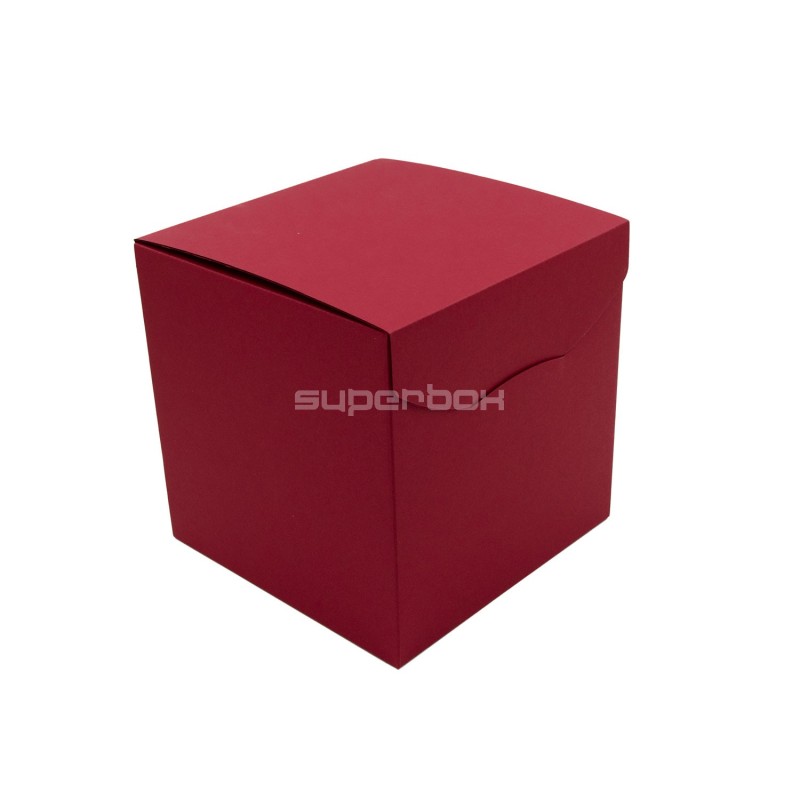 Cherry Red Large Cube-shaped Box