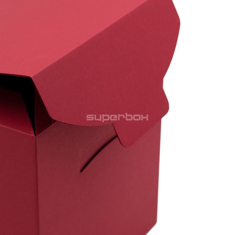 Cherry Red Large Cube-shaped Box