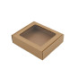 Brown Small Gift Box with PVC Window