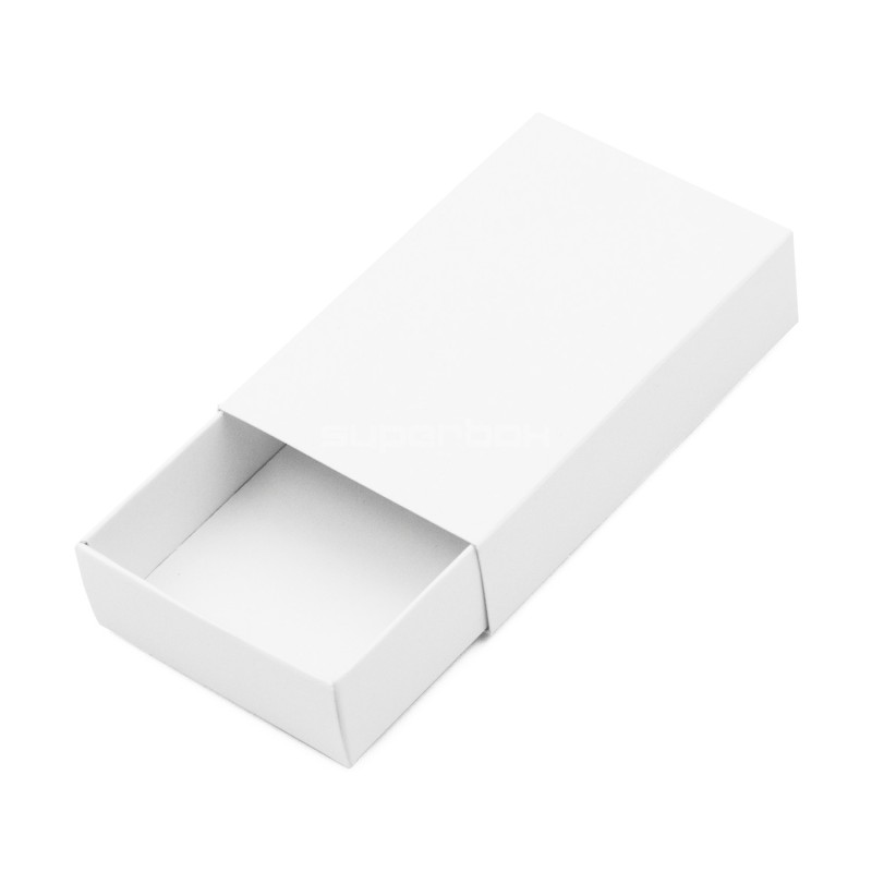 White Matchbox Type Gift Box from Cardboard