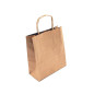 Small Brown Eco Paper Bag with Twist Paper Handles