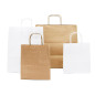 White Small Paper Bag with Twist Paper Handles