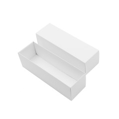 Long White Bottom-Lid Cardboard Box for Invitations