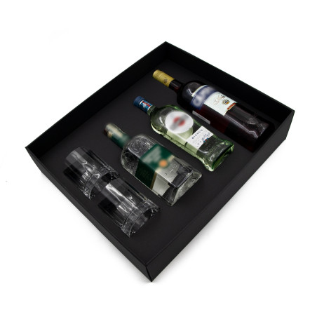 Melns XXL izmēra pasūtījuma ieliktnis lielām iepakojuma kastēm