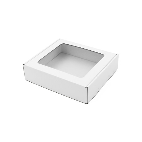 White Small Gift Box with PVC Window