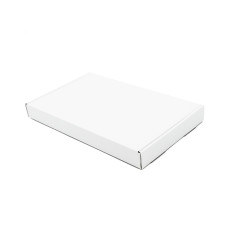 Flat Oblong White Box for Shipping Items