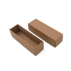 Long Black Bottom-Lid Cardboard Box for Cookies