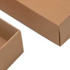 Long Black Bottom-Lid Cardboard Box for Cookies