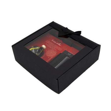 Black box with Ribbon for Aromatic Candle and Home Fragrance