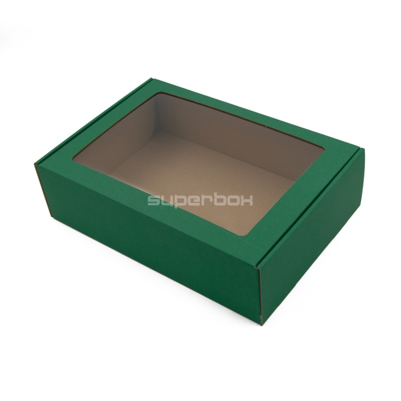 Green A4 Format Box with Window