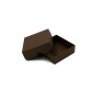 2-PC Small Square Dark Brown Gift Box