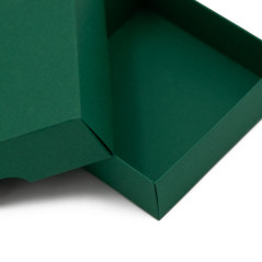 Dark Green Color 2-PC Small Rectangle Gift Box from Cardboard