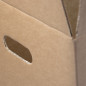 Large Cardboard Box with Cut-Out Handles