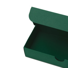 Elongated Gift Box from Dark Green Decorative Cardboard