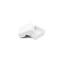 2-PC Small Square Gift Box from White Cardboard