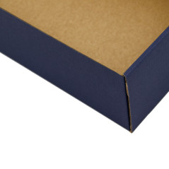 Navy Blue Gift Box with Clear Window