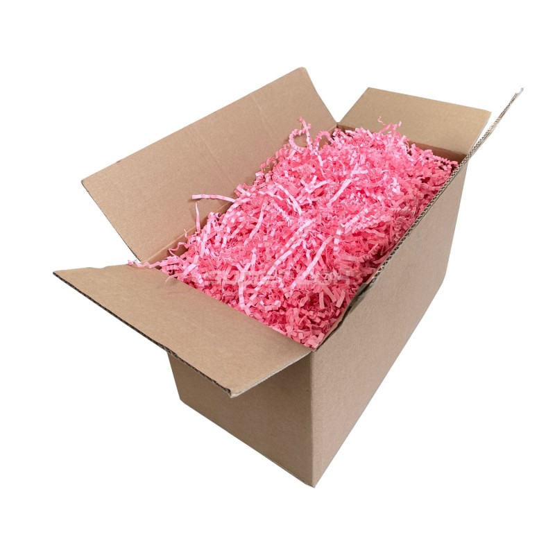 Rigid Pink Shredded Paper - 4 mm, 1 kg