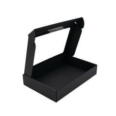 Black Gift Box With PVC Window 5 cm High