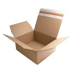 E-commerce Box With Tear-off Adhesive Tape