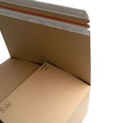 E-commerce Box With Tear-off Adhesive Tape