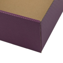 Purple A4 Format Box with Window and LINES print