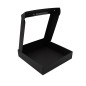 Black Square Box Depth of 5.5 cm with PVC Window