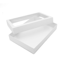 Multipurpose White Base-Lid Gift Box of 8,5 cm Depth