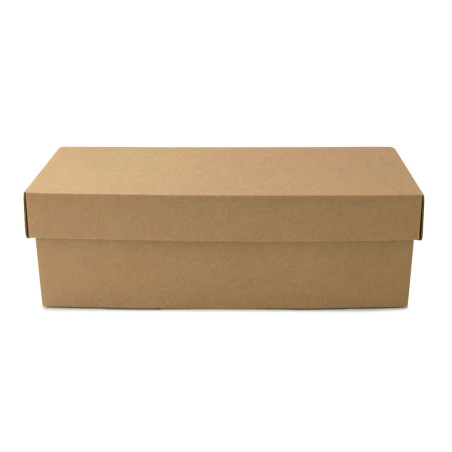 Flip Lid Horizontal Brown Box