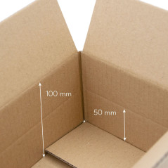 Small Adjustable Height Corrugated Box