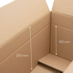 Large Shipping Box with Two Height Levels