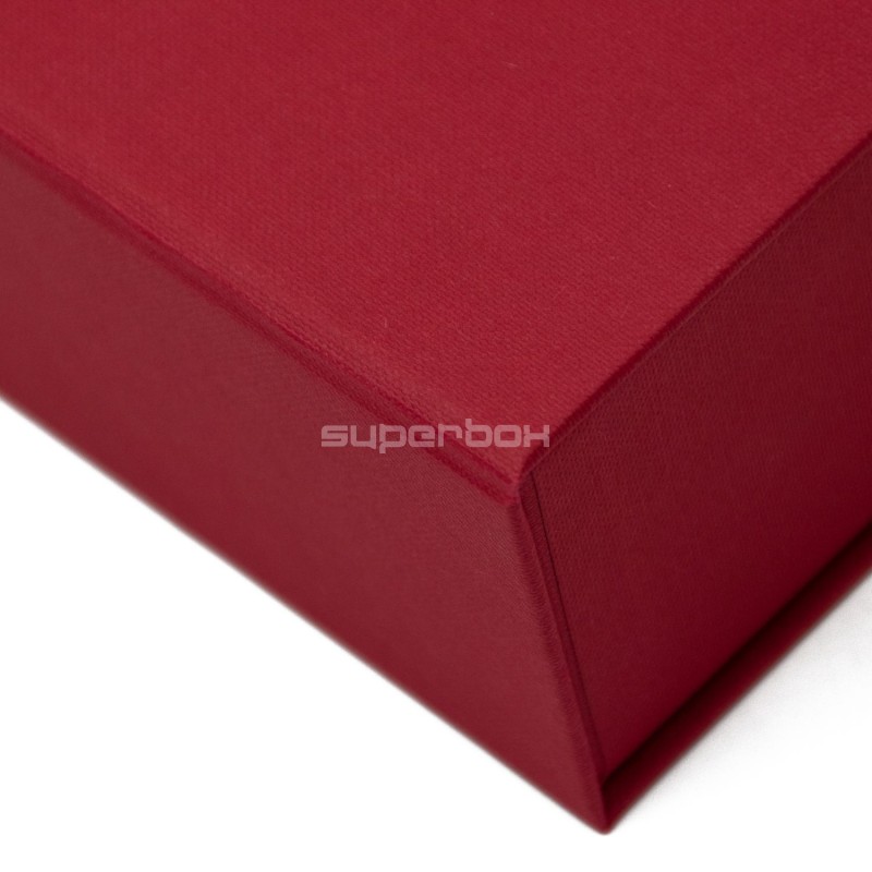 Luxury Rigid Red Flip Top Box with Magnets