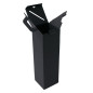 Vertical Black Bottle Gift Carton Box with Handle