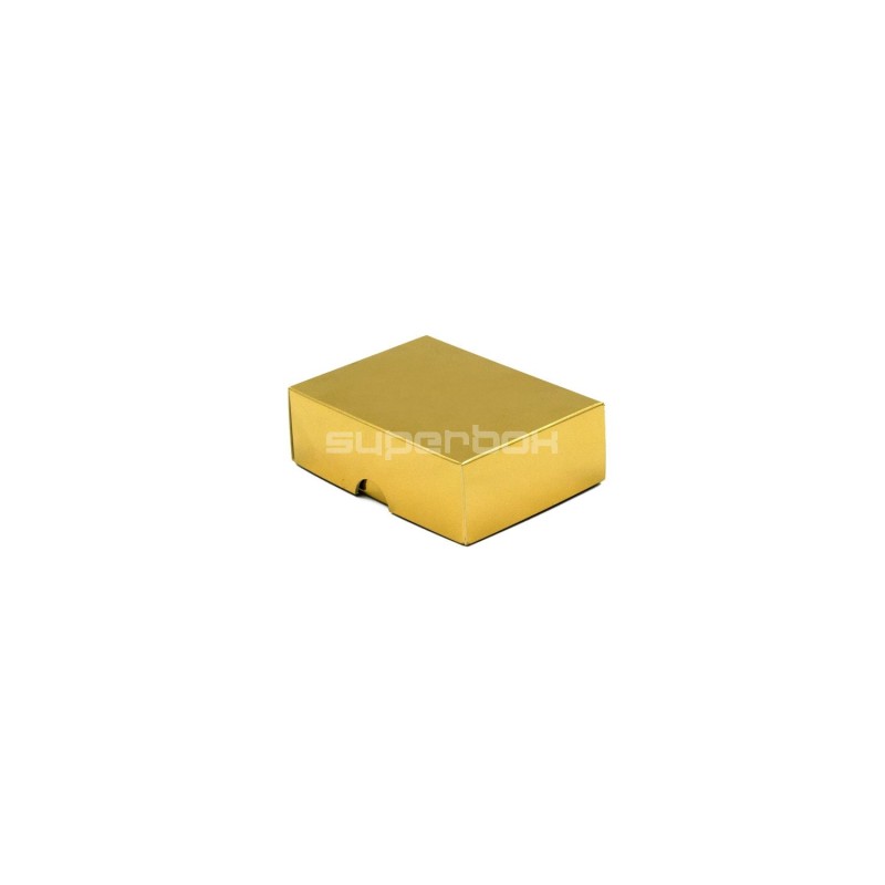 2-PC Small Mirror Box of Golden Color