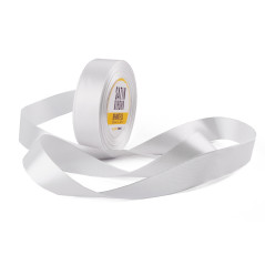 Elegant White Satin Ribbon | 25mm Wide, 32m Long | Superbox