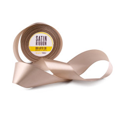 Wide Decorative Latte Satin Ribbon | 38mm Wide, 32m Long | Superbox