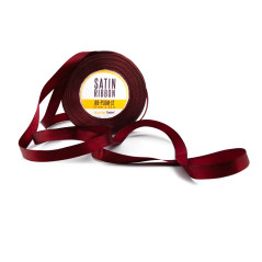 Plum-Colored Satin Ribbon | 12 mm Wide, 32 m Long | Superbox