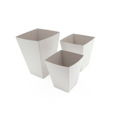 Medium Size White Popcorn Box | 140x140x170 mm | Superbox