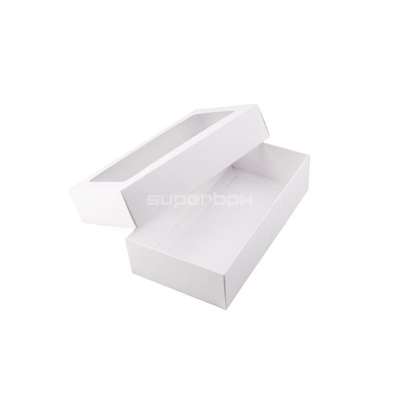 Two Piece White Gift Box with Window