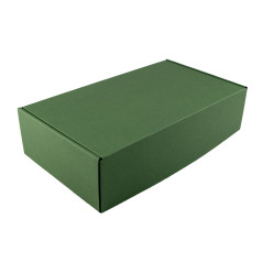 Green Gift Box for Bottle | 340x195x85 mm | Superbox