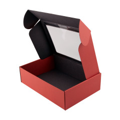 Bright Red A4 Size Gift Box with Window