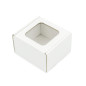 White Mini Cube Box with Clear Window