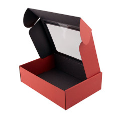 Bright Red A4 Size Gift Box with Window