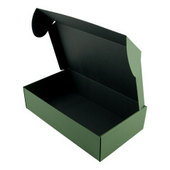 Green Gift Box for Bottle | 340x195x85 mm | Superbox